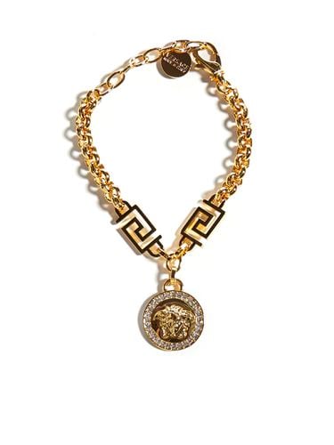 La Medusa Greca Bracelet With Crystals - Versace - Modalova