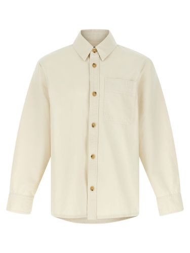 A. P.C. Logo Embroidery Shirt - A.P.C. - Modalova