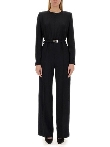 Gucci Satin Square G Belt Jumpsuit - Gucci - Modalova