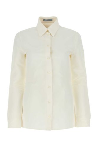 Prada Ivory Paper And Viscose Shirt - Prada - Modalova