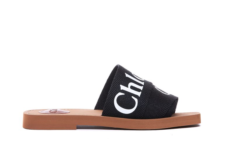 Chloé Woody Logo Sandals - Chloé - Modalova