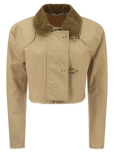 Fay Beige Cropped Jacket - Fay - Modalova