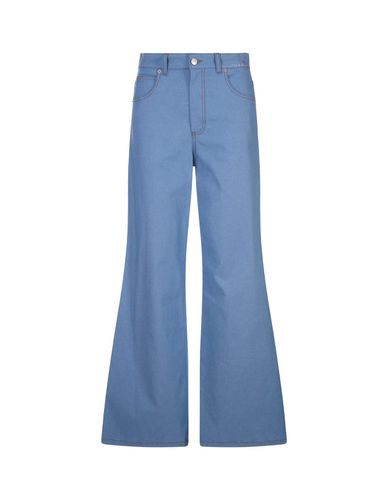 Blue Denim Stretch Flared Trousers - Marni - Modalova