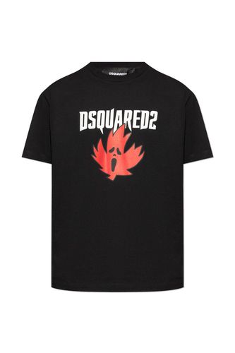 Logo Printed Crewneck T-shirt - Dsquared2 - Modalova