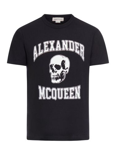 Skull Logo T-shirt - Alexander McQueen - Modalova