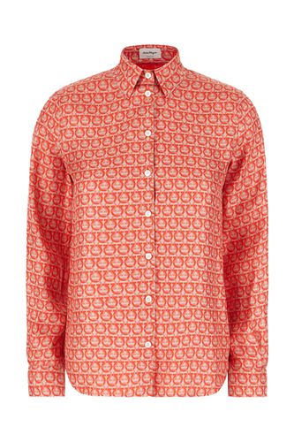 Ferragamo Printed Silk Shirt - Ferragamo - Modalova