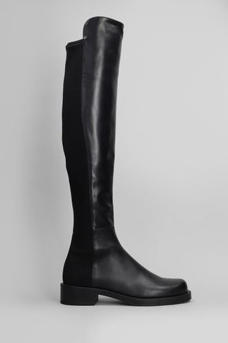 Bold Low Heels Boots In Leather - Stuart Weitzman - Modalova