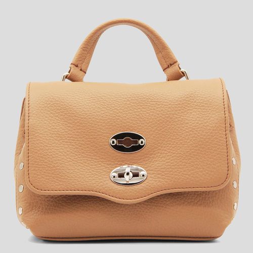 Brown Leather Daily Postina Baby Tote Bag - Zanellato - Modalova