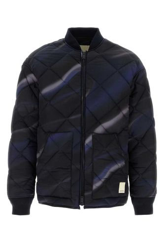 Printed Nylon Bomber Jacket - Emporio Armani - Modalova