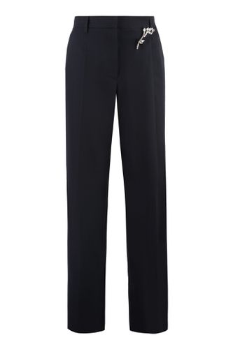 Prada Wool Gabardine Trousers - Prada - Modalova