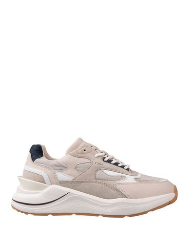 D. A.T. E. Fuga Running Sneakers In Ivory - D.A.T.E. - Modalova