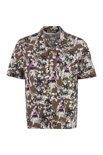 Printed Short Sleeved Shirt - Palm Angels - Modalova