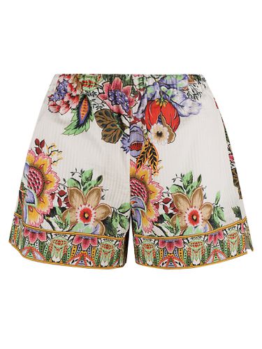 Floral Print Elastic Waist Shorts - Etro - Modalova