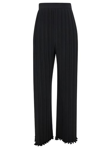 Pleated Pants With Invisible Zip In Crêpe De Chine Woman - Lanvin - Modalova