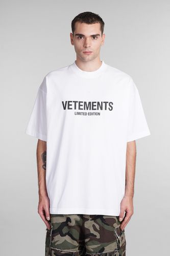 VETEMENTS T-shirt In White Cotton - VETEMENTS - Modalova