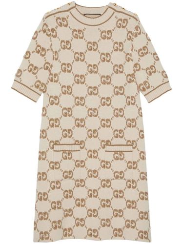 Monogrammed Logo Intarsia Short-sleeve Dress - Gucci - Modalova