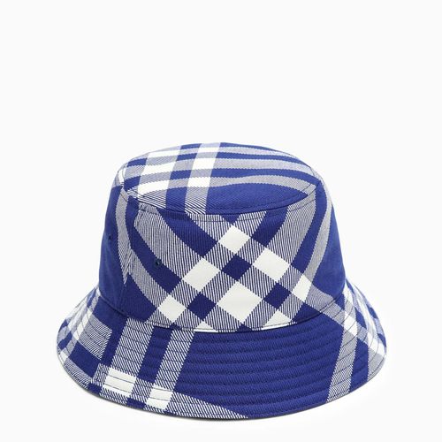 White Check Pattern Bucket Hat - Burberry - Modalova