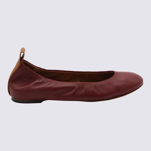 Bordeaux Leather Ballerina Flats - Lanvin - Modalova