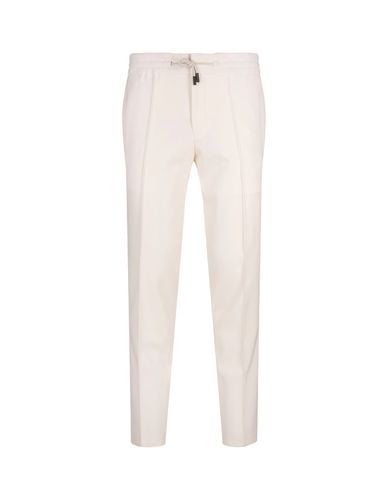 Stretch Wool Tapered Trousers - Hugo Boss - Modalova