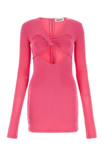 Fuchsia Stretch Viscose Mini Dress - AMBUSH - Modalova