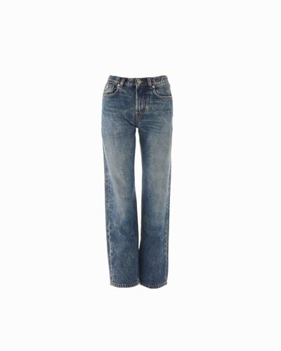 Straight Leg Jeans With Faded Wash - John Richmond - Modalova