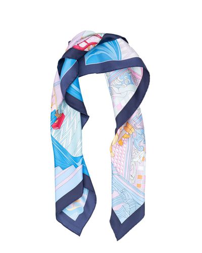 Ferragamo Graphic Printed Scarf - Ferragamo - Modalova