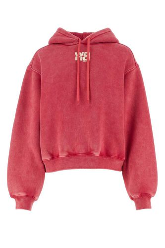 Logo Printed Drawstring Hoodie - Alexander Wang - Modalova