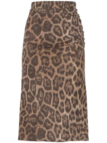 Leopard-printed Gathered Skirt - Stella McCartney - Modalova