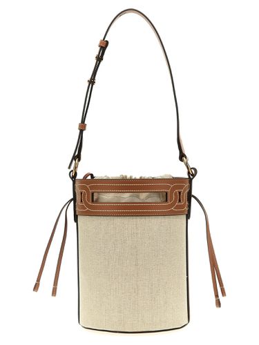 Tod's Leather Canvas Bucket Bag - Tod's - Modalova