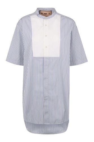 Plan C Striped Cotton Shirt - Plan C - Modalova