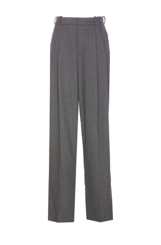 Wide Leg Trousers With Double Pinces - Elisabetta Franchi - Modalova