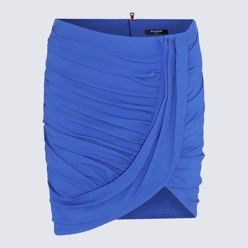 Cobalt Viscose Blend Skirt - Balmain - Modalova