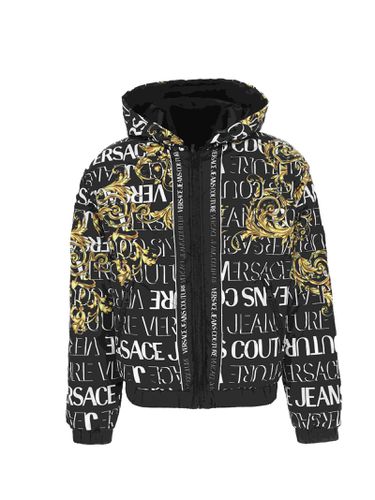 Reversible Down Jacket With Hood - Versace Jeans Couture - Modalova