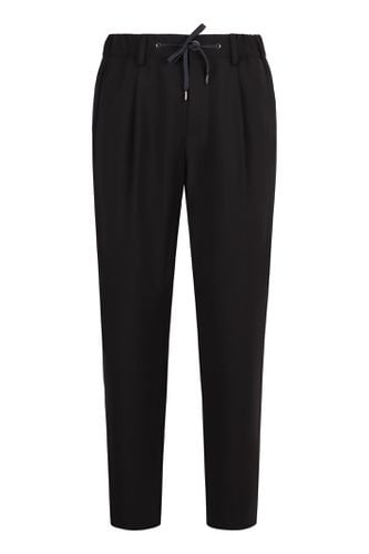 Adjustable Drawstring Elastic Waistband Trousers - Herno - Modalova