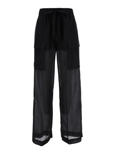 Trousers With Pockets In Cotton And Silk Woman - SEMICOUTURE - Modalova