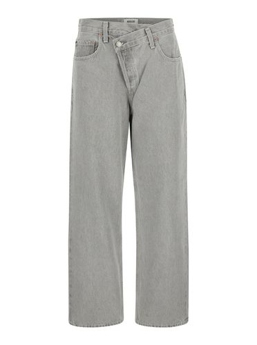 Jeans With Criss Cros Detail In Denim Woman - AGOLDE - Modalova