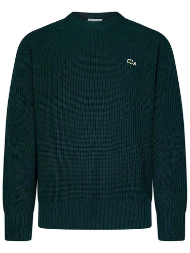 Logo Embroidered Crewneck Knitted Jumper - Lacoste - Modalova