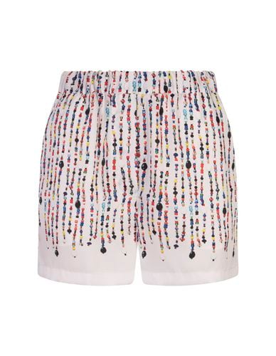 Shorts With Multicolour Bead Print - MSGM - Modalova