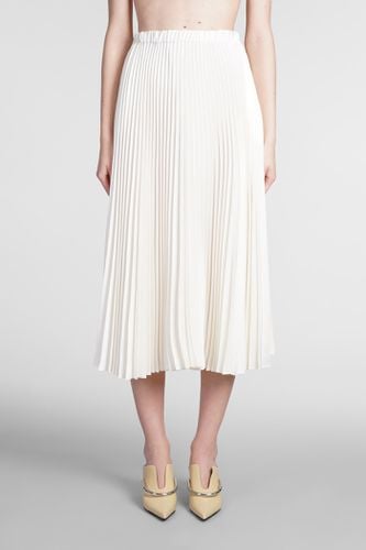 Jil Sander Skirt In White Polyester - Jil Sander - Modalova