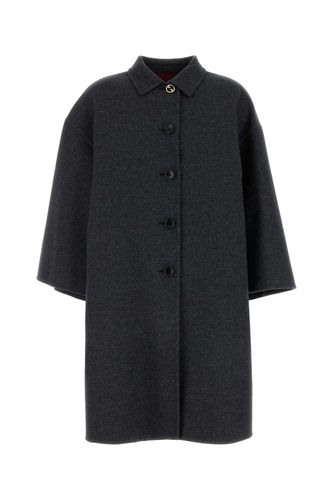 Gucci Dark Grey Wool Blend Coat - Gucci - Modalova