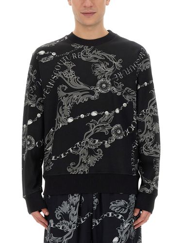 Logo Printed Sweatshirt - Versace Jeans Couture - Modalova