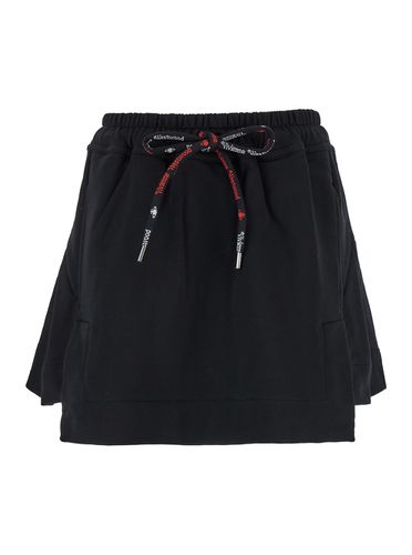 Shorts With Embroidery And Drawstring Waistband In Cotton Woman - Vivienne Westwood - Modalova