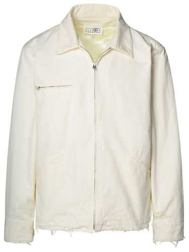 White Cotton Jacket - MM6 Maison Margiela - Modalova