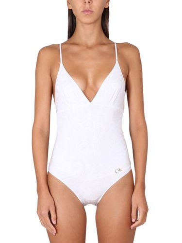 Etro One Piece Swimsuit With Logo - Etro - Modalova