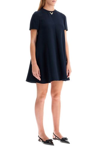 Strucutred Couture Crewneck Straight Hem Dress - Valentino - Modalova