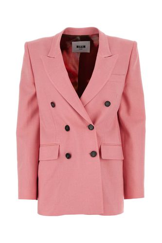 Stretch Viscose Blend Blazer - MSGM - Modalova