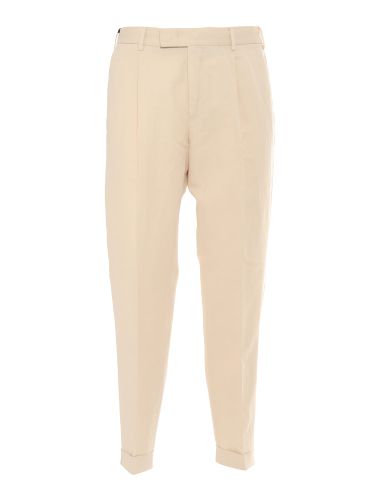 Trousers - Rebel 1 Pleat, Diagonal Pockets, Flap Back Pockets - PT Torino - Modalova