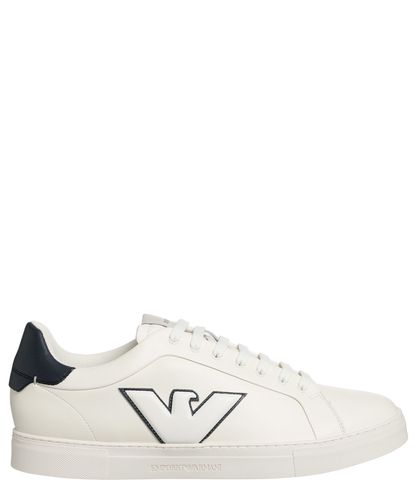 Emporio Armani Leather Sneakers - Emporio Armani - Modalova