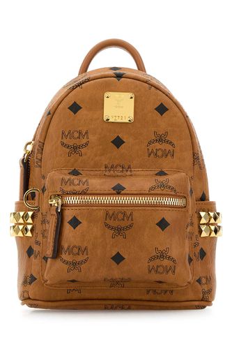 Printed Canvas Mini Stark Backpack - MCM - Modalova