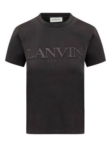 Logo Embroidered Crewneck T-shirt - Lanvin - Modalova